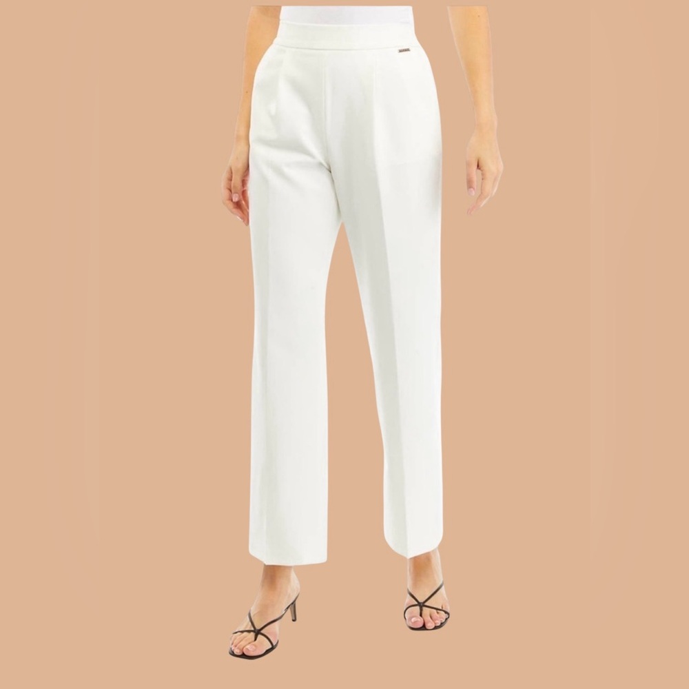 T Tahari Off White / Cream  Women's Trousers